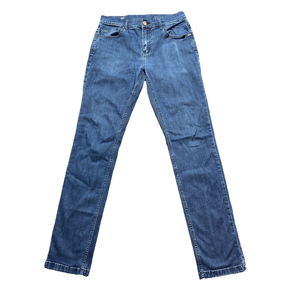 Mugsy Studio Blue Jeans Men's Fits 30x33 Dark Denim Stretch Casual